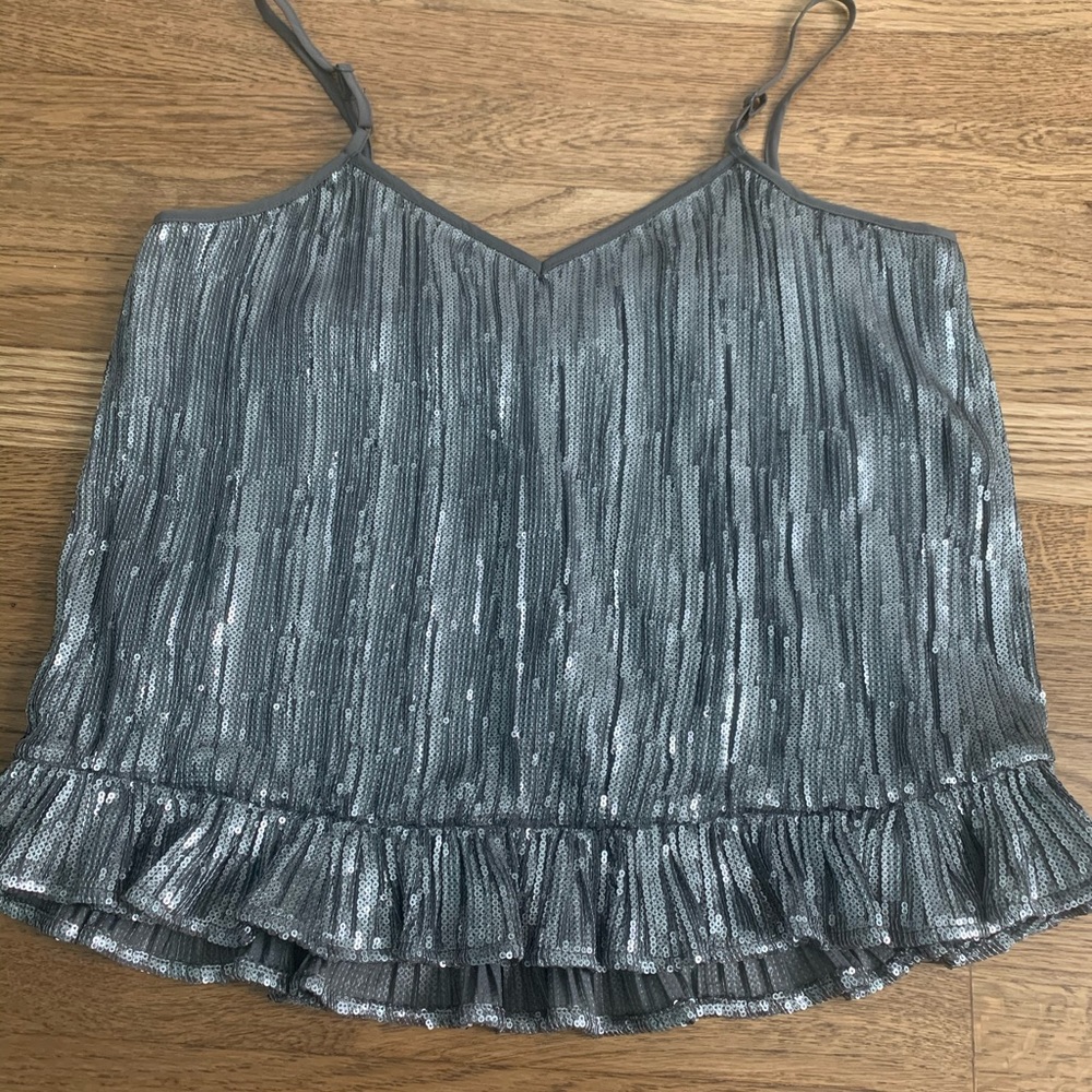 Anthropologie sparkly tank/blouse